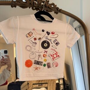 White Graphic Kids T-Shirt